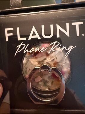 Flaunt Phone Ring - Rainbow Confetti Tortoise Shell